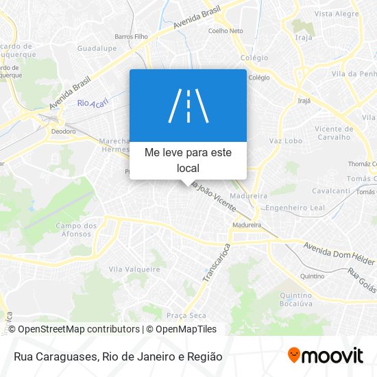 Rua Caraguases mapa