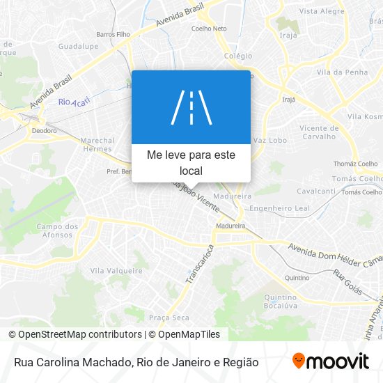 Rua Carolina Machado mapa