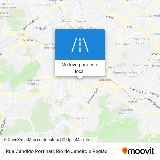 Rua Cândido Portinari mapa
