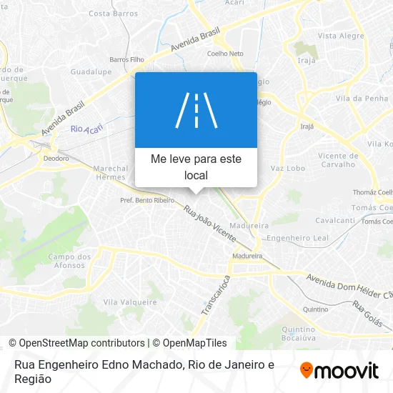 Rua Engenheiro Edno Machado mapa