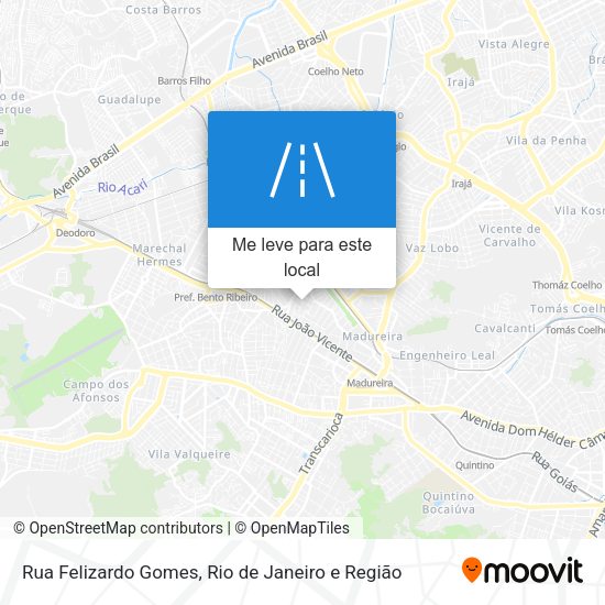 Rua Felizardo Gomes mapa