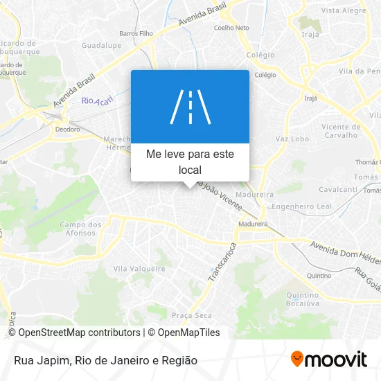 Rua Japim mapa