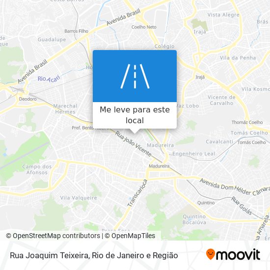 Rua Joaquim Teixeira mapa