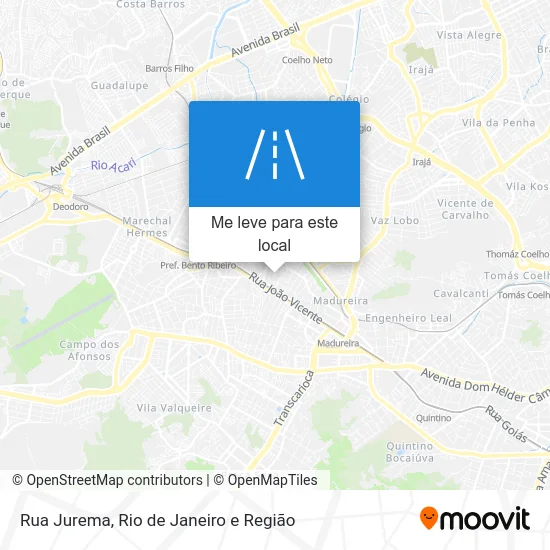 Rua Jurema mapa