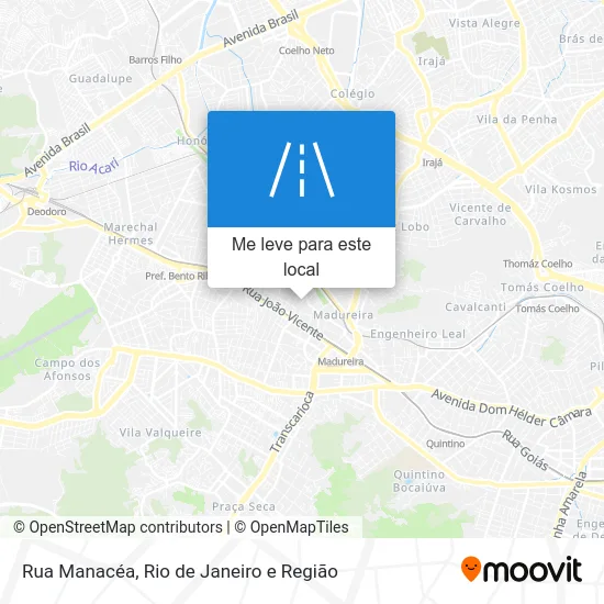 Rua Manacéa mapa