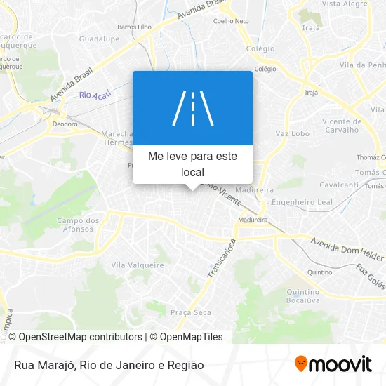 Rua Marajó mapa