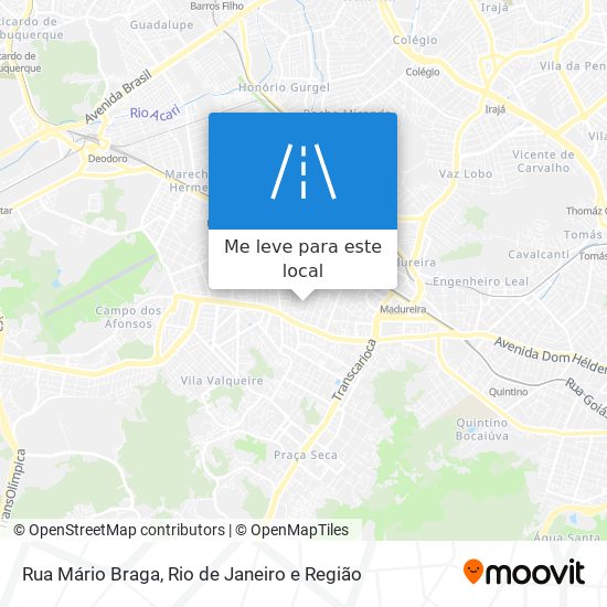 Rua Mário Braga mapa