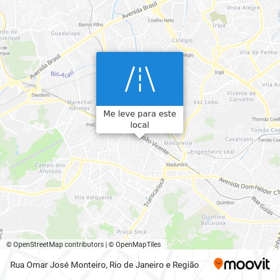 Rua Omar José Monteiro mapa