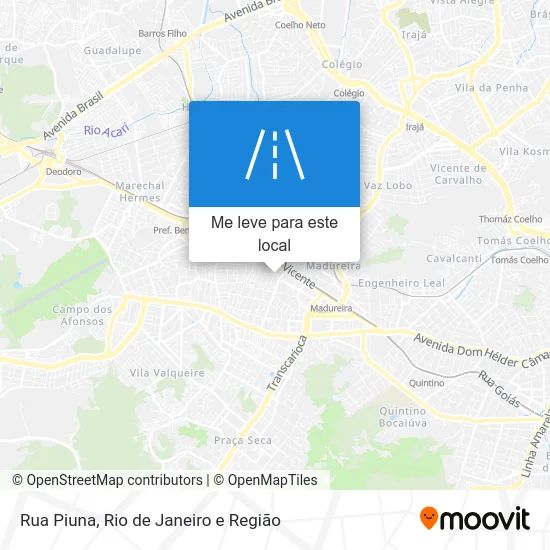 Rua Piuna mapa