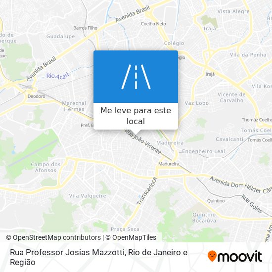 Rua Professor Josias Mazzotti mapa