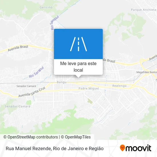 Rua Manuel Rezende mapa