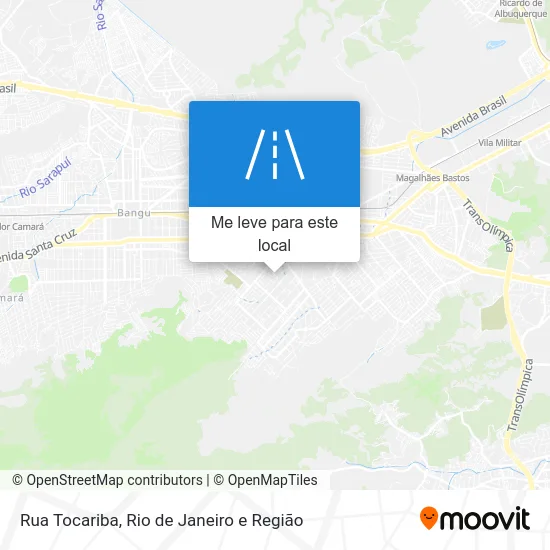 Rua Tocariba mapa