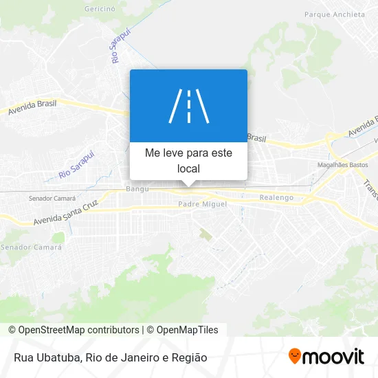 Rua Ubatuba mapa