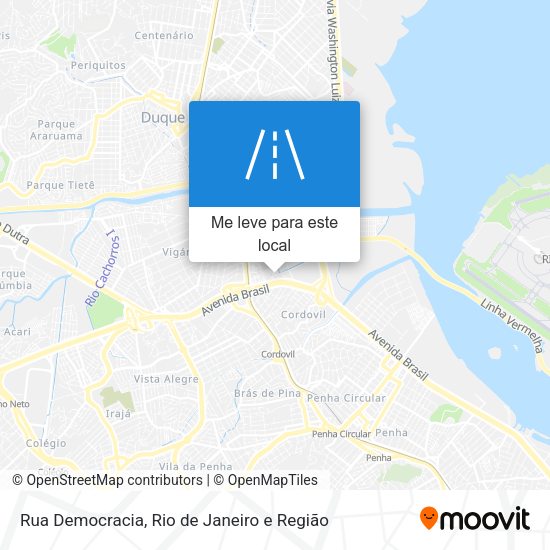 Rua Democracia mapa