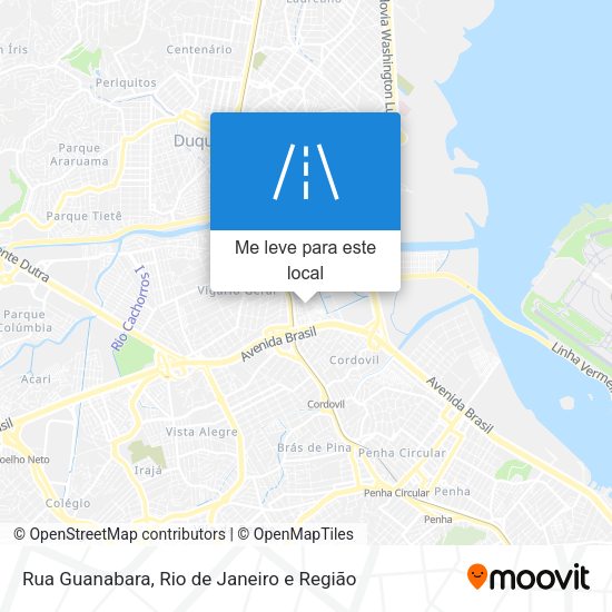 Rua Guanabara mapa