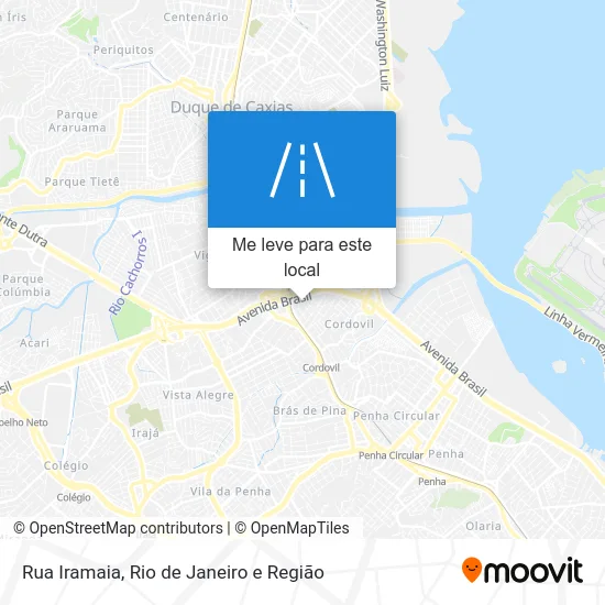 Rua Iramaia mapa