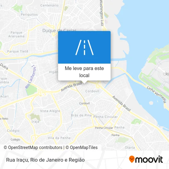 Rua Iraçu mapa