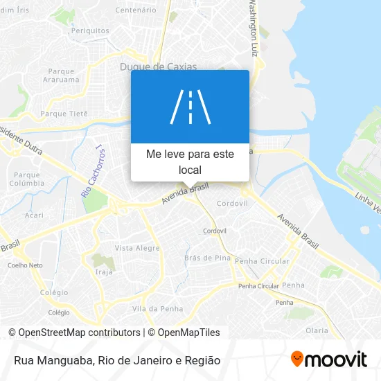 Rua Manguaba mapa