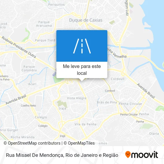 Rua Misael De Mendonça mapa