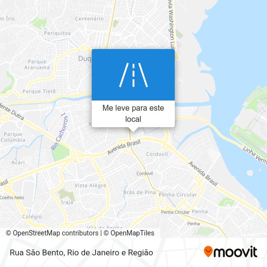 Rua São Bento mapa