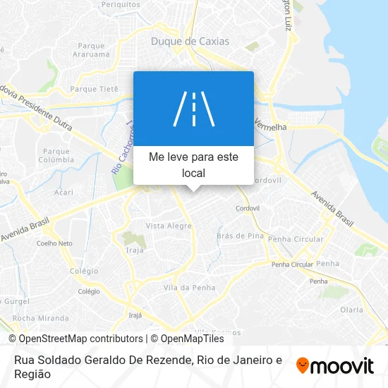 Rua Soldado Geraldo De Rezende mapa
