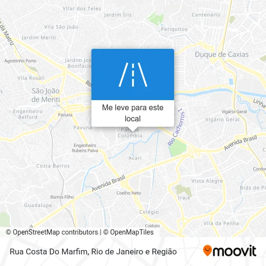 Rua Costa Do Marfim mapa