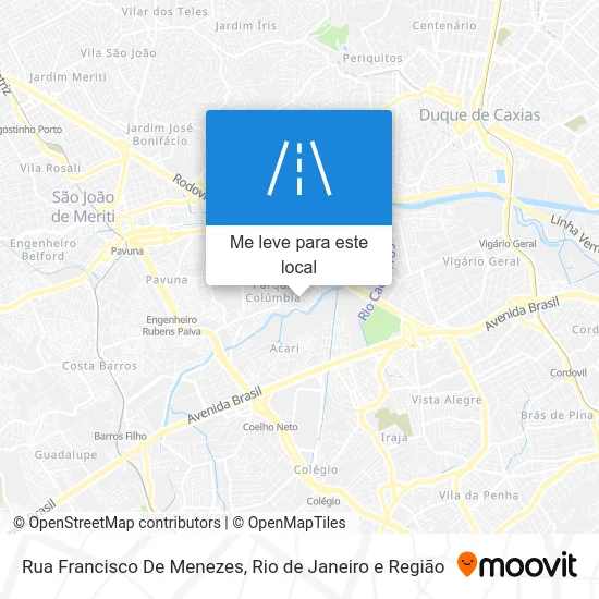 Rua Francisco De Menezes mapa