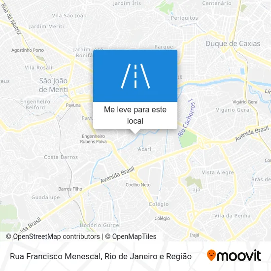 Rua Francisco Menescal mapa