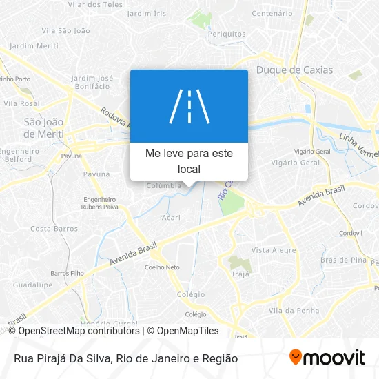 Rua Pirajá Da Silva mapa