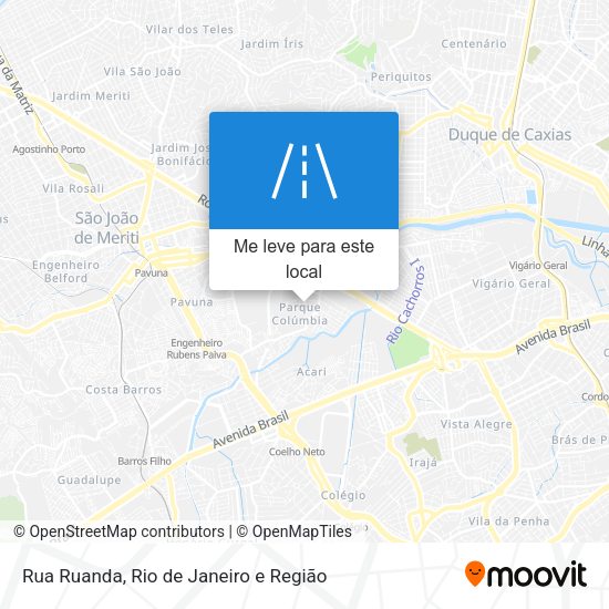 Rua Ruanda mapa