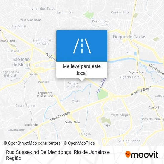 Rua Sussekind De Mendonça mapa