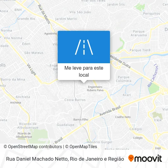 Rua Daniel Machado Netto mapa
