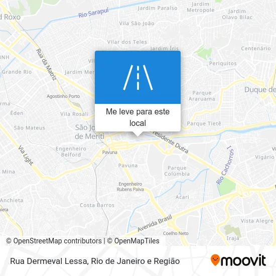 Rua Dermeval Lessa mapa