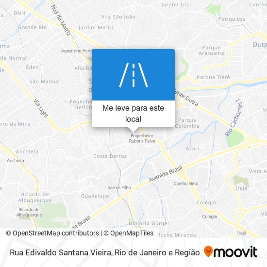 Rua Edivaldo Santana Vieira mapa