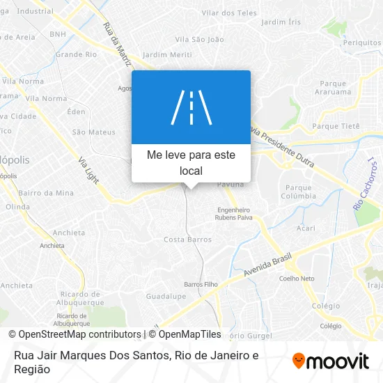 Rua Jair Marques Dos Santos mapa