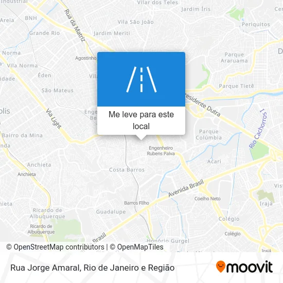 Rua Jorge Amaral mapa