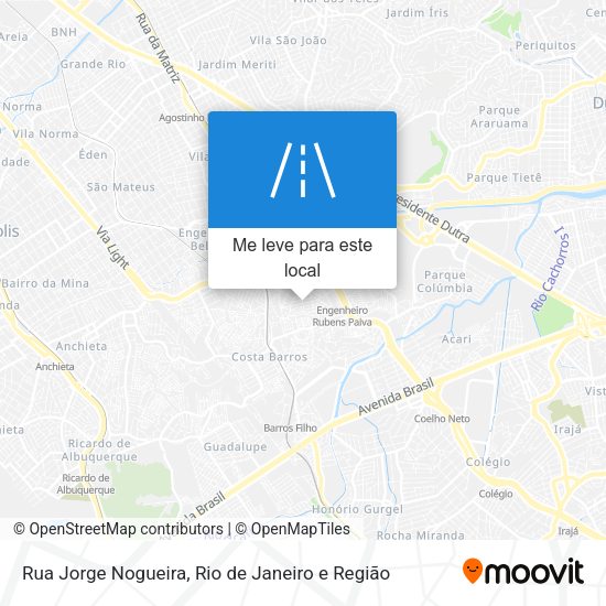 Rua Jorge Nogueira mapa