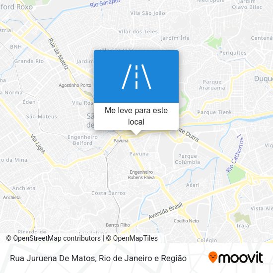 Rua Juruena De Matos mapa