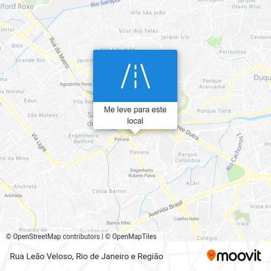 Rua Leão Veloso mapa