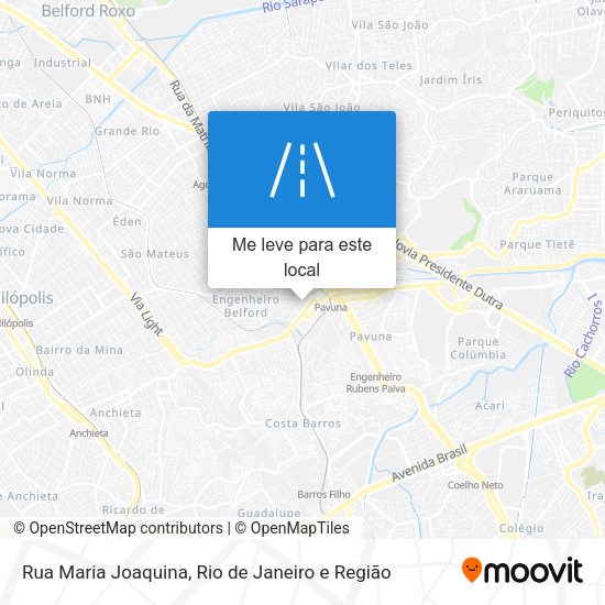 Rua Maria Joaquina mapa