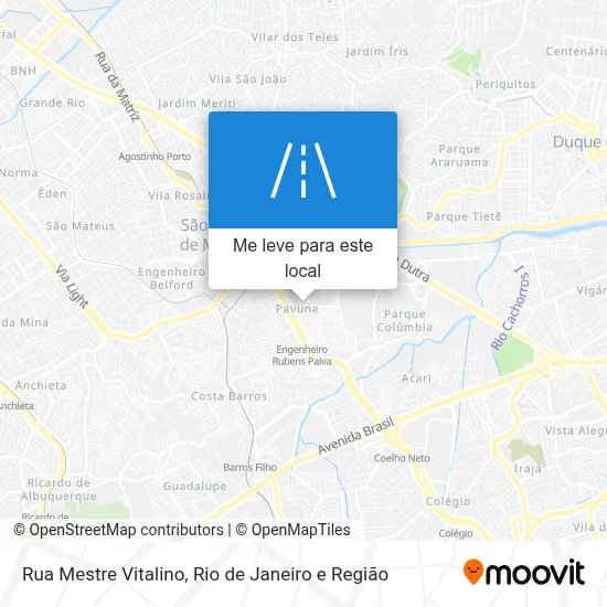 Rua Mestre Vitalino mapa