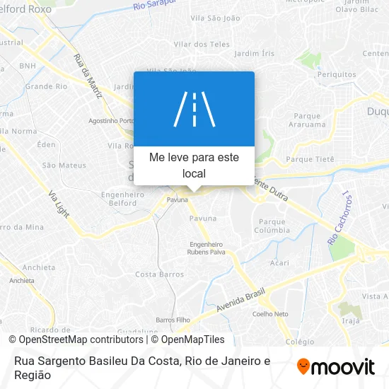 Rua Sargento Basileu Da Costa mapa
