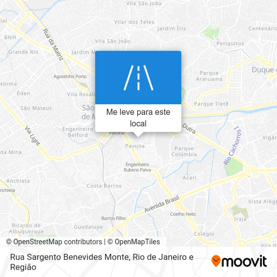 Rua Sargento Benevides Monte mapa