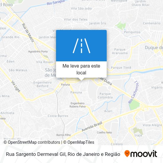 Rua Sargento Dermeval Gil mapa