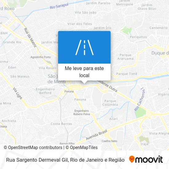 Rua Sargento Dermeval Gil mapa