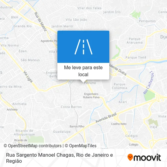 Rua Sargento Manoel Chagas mapa