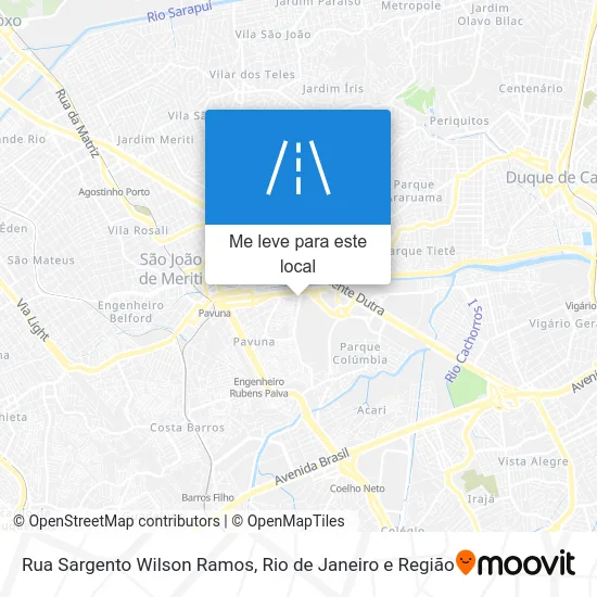 Rua Sargento Wilson Ramos mapa