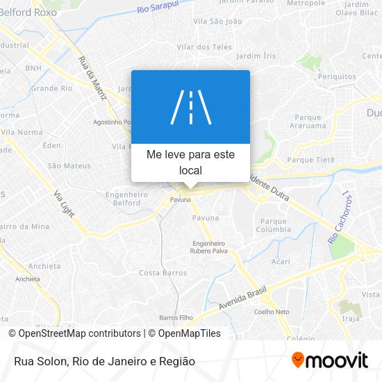 Rua Solon mapa