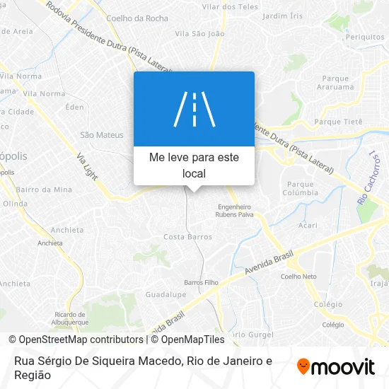 Rua Sérgio De Siqueira Macedo mapa