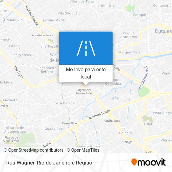 Rua Wagner mapa